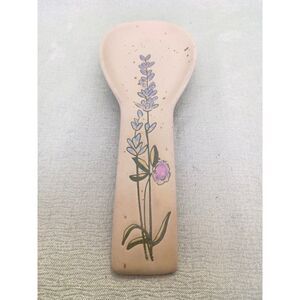 Spectrum Designz Spring Garden Model Lavender Floral Design Ceramic Spoon Rest
